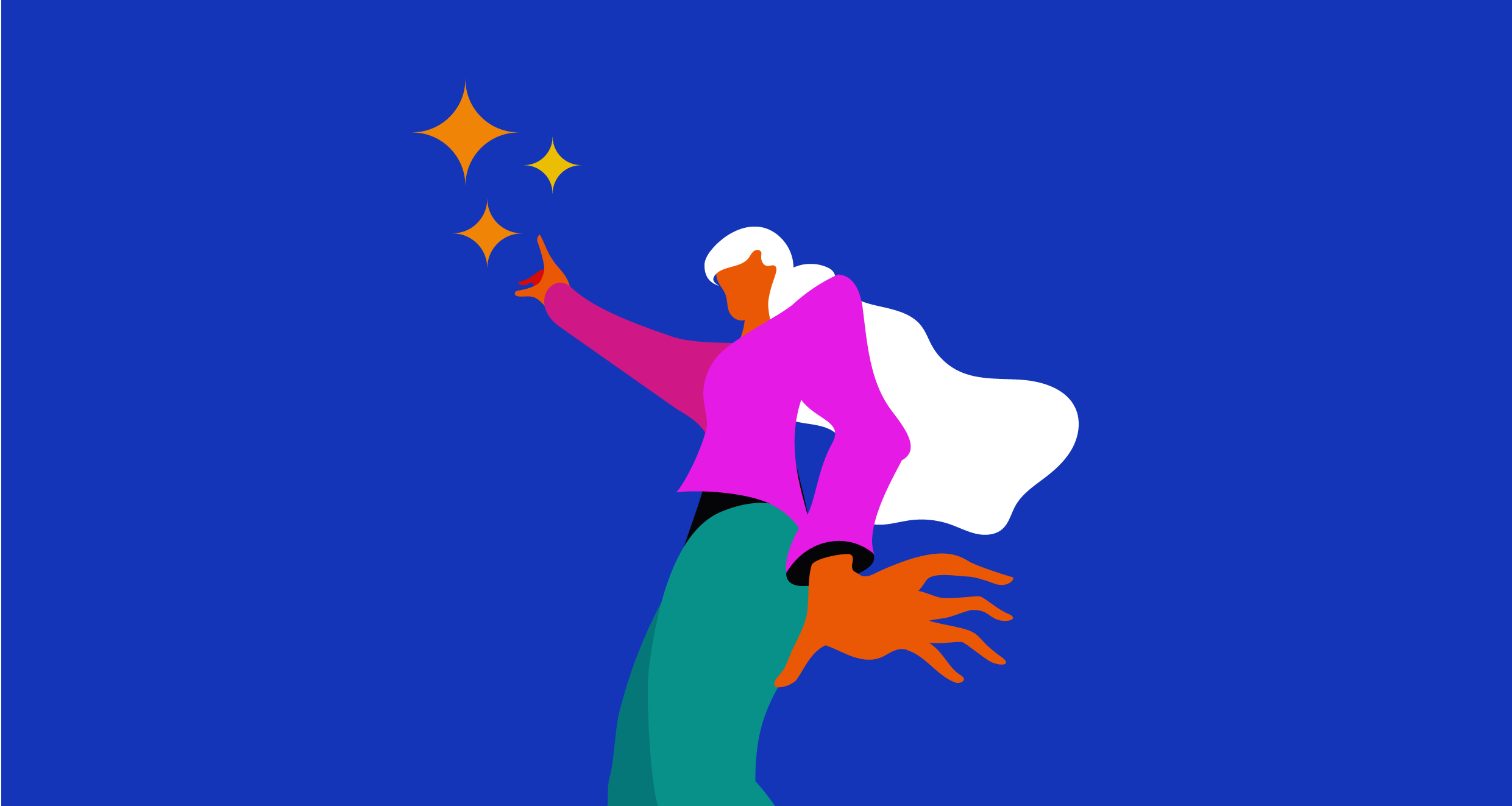RTL AdAlliance illustration shows a woman holding stars